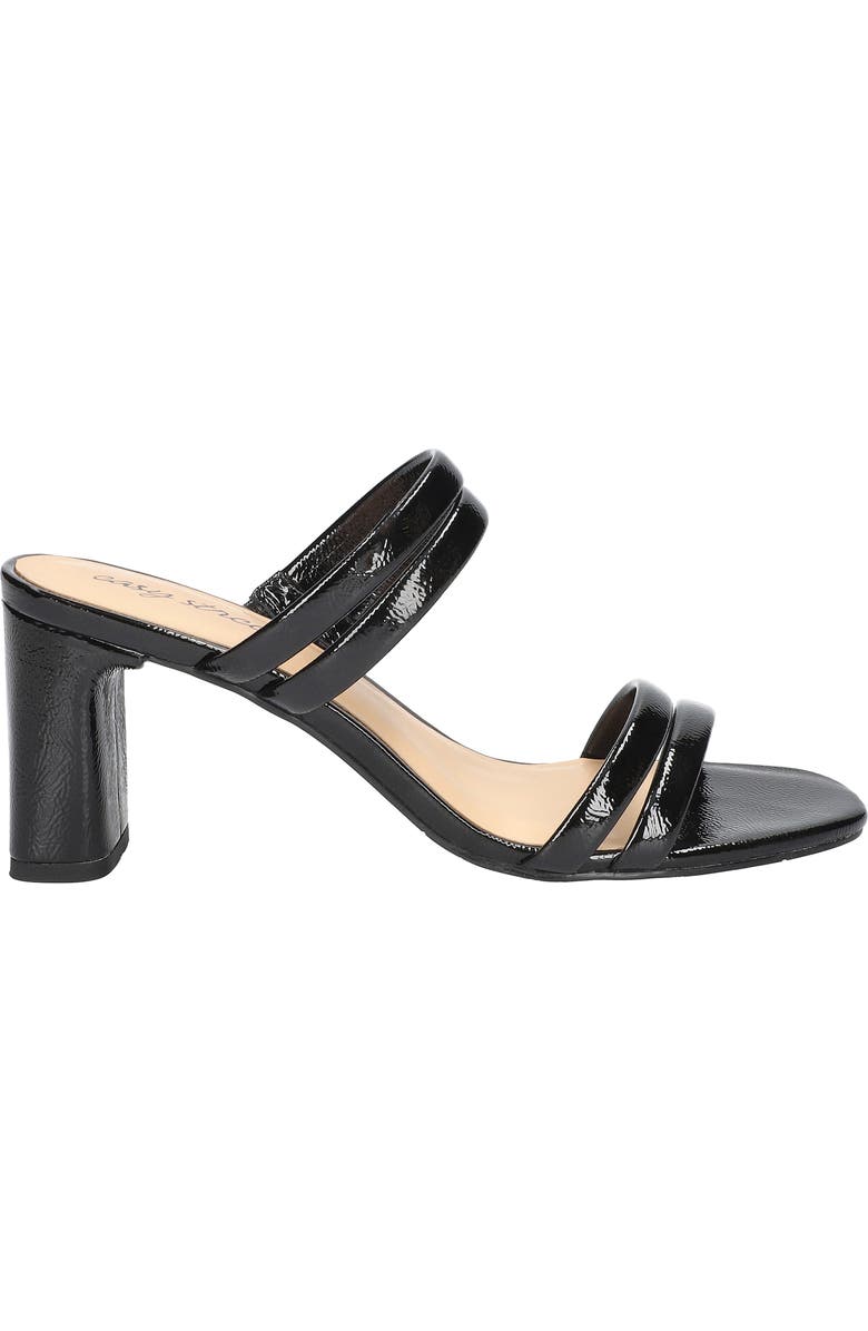 EASY STREET Jemma Slide Sandal, Alternate, color, Black Crinkled Patent