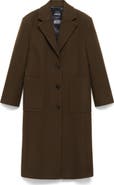 MANGO Pocketed Virgin Wool Blend Coat