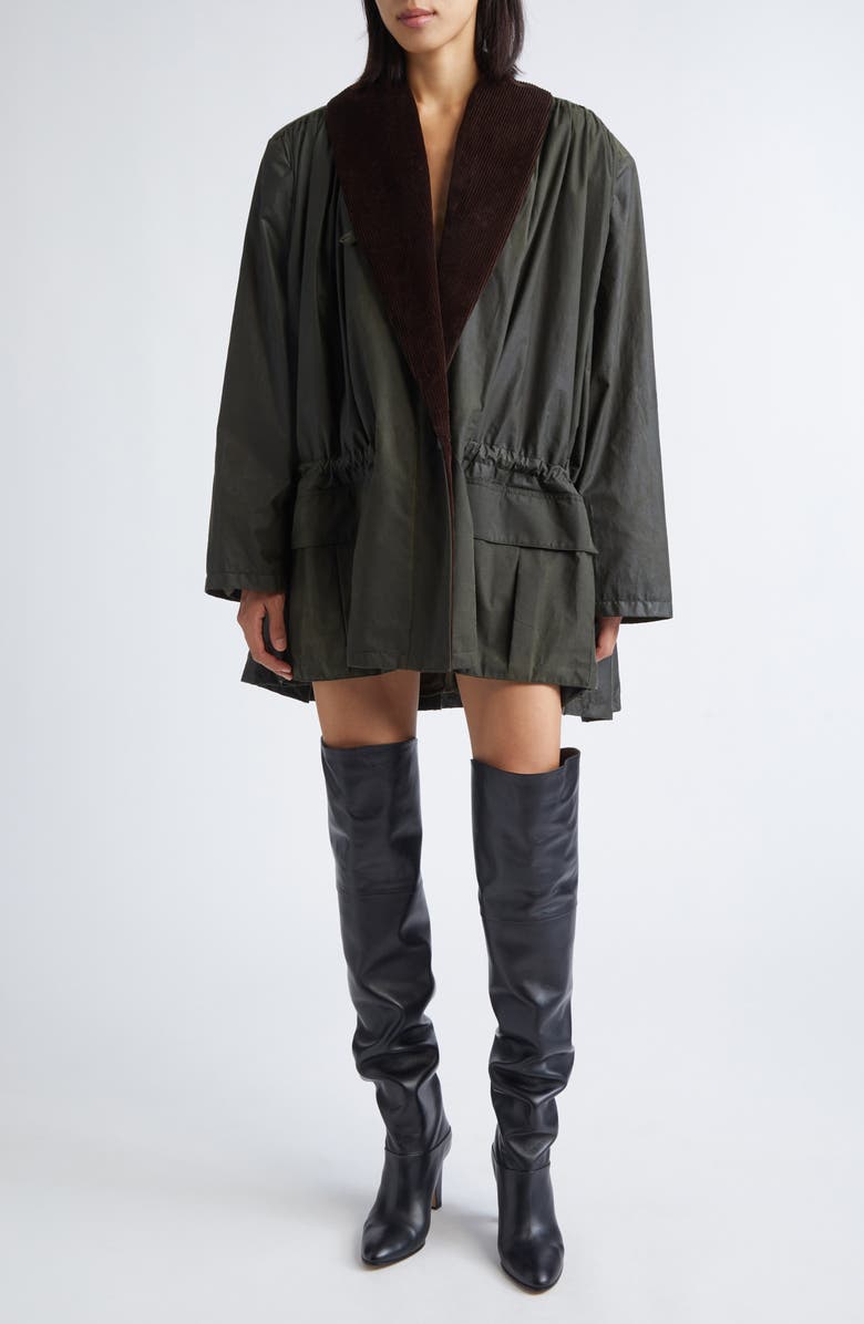 JULIE KEGELS Mies Shawl Collar Cotton Coat, Main, color, 