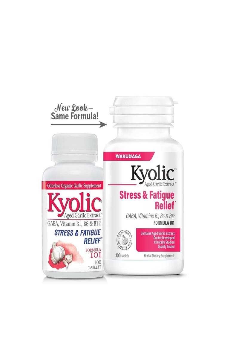 Aged Garlic Extract Formula 101, Stress and Fatigue Relief, 100 tablets., Alternate, color, None