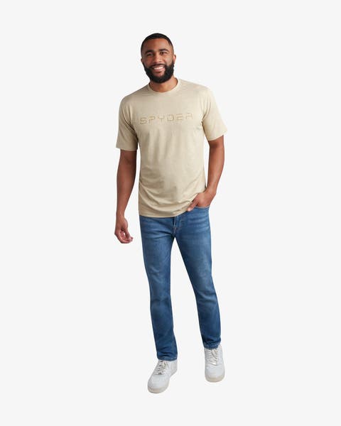 Men Short Sleeve Wordmark Tee