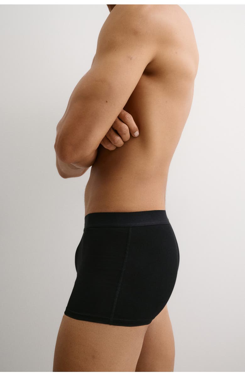 H&M 5-pack Short Trunks With Lycra<sup>®</sup>, Alternate, color, Dark Gray Melange/Black