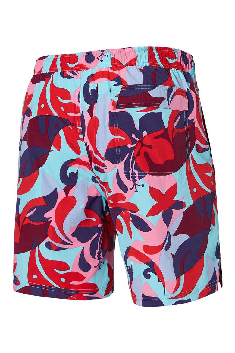 Go Coastal 2N1 7-Inch Swim Shorts, Alternate, color, TROPICAL LENS-MULTI