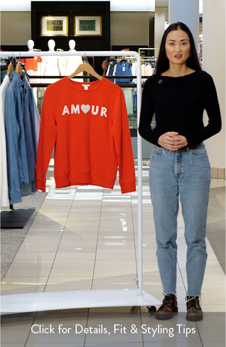 Amour Graphic Sweatshirt, sales video thumbnail
