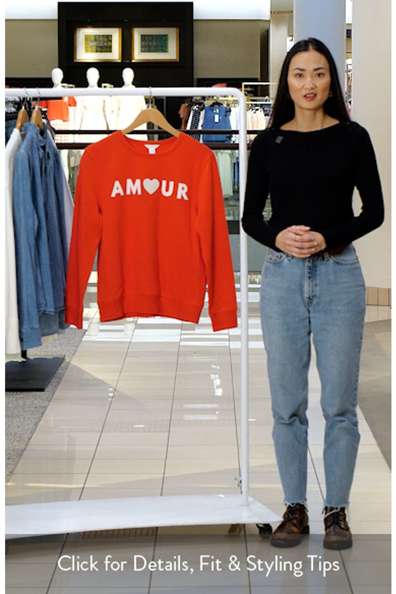 Amour Graphic Sweatshirt video
