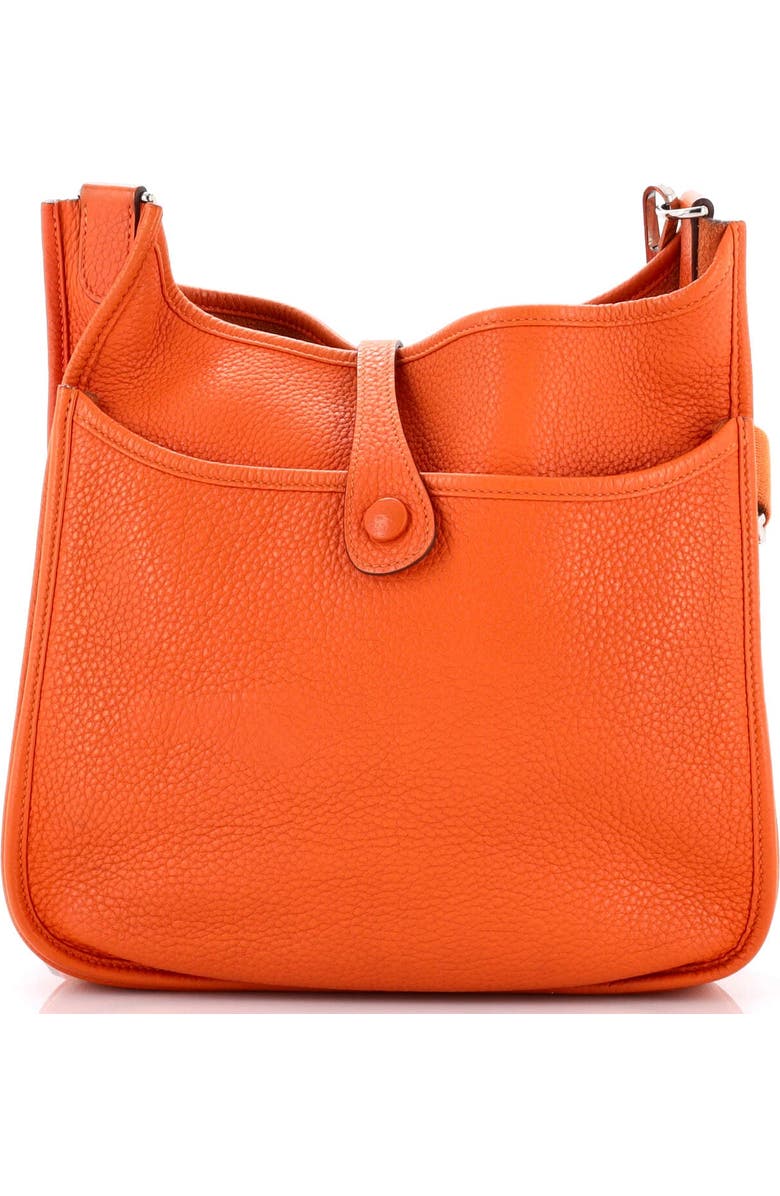Pre-Owned Hermes Evelyne Bag Gen III Clemence PM, Alternate, color, Orange H