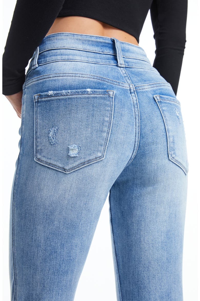 High Waist Flare Jeans, Alternate, color, SAPPHIRE