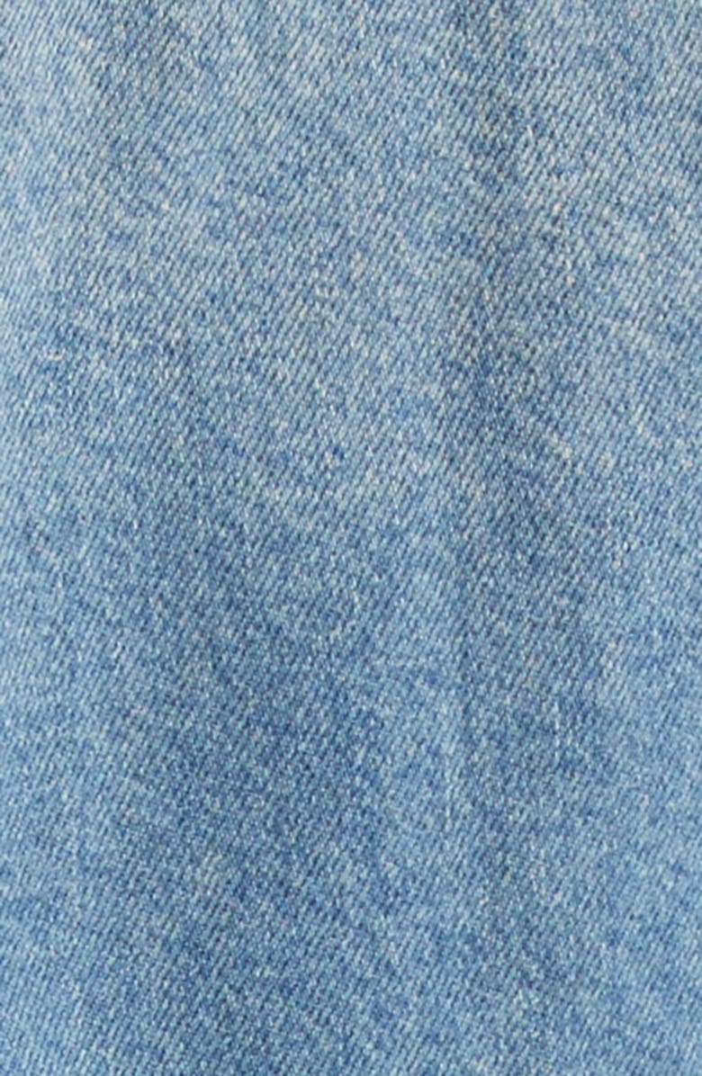 L'AGENCE Vianney High-Low Crop Denim Jacket, Alternate, color, Fargo