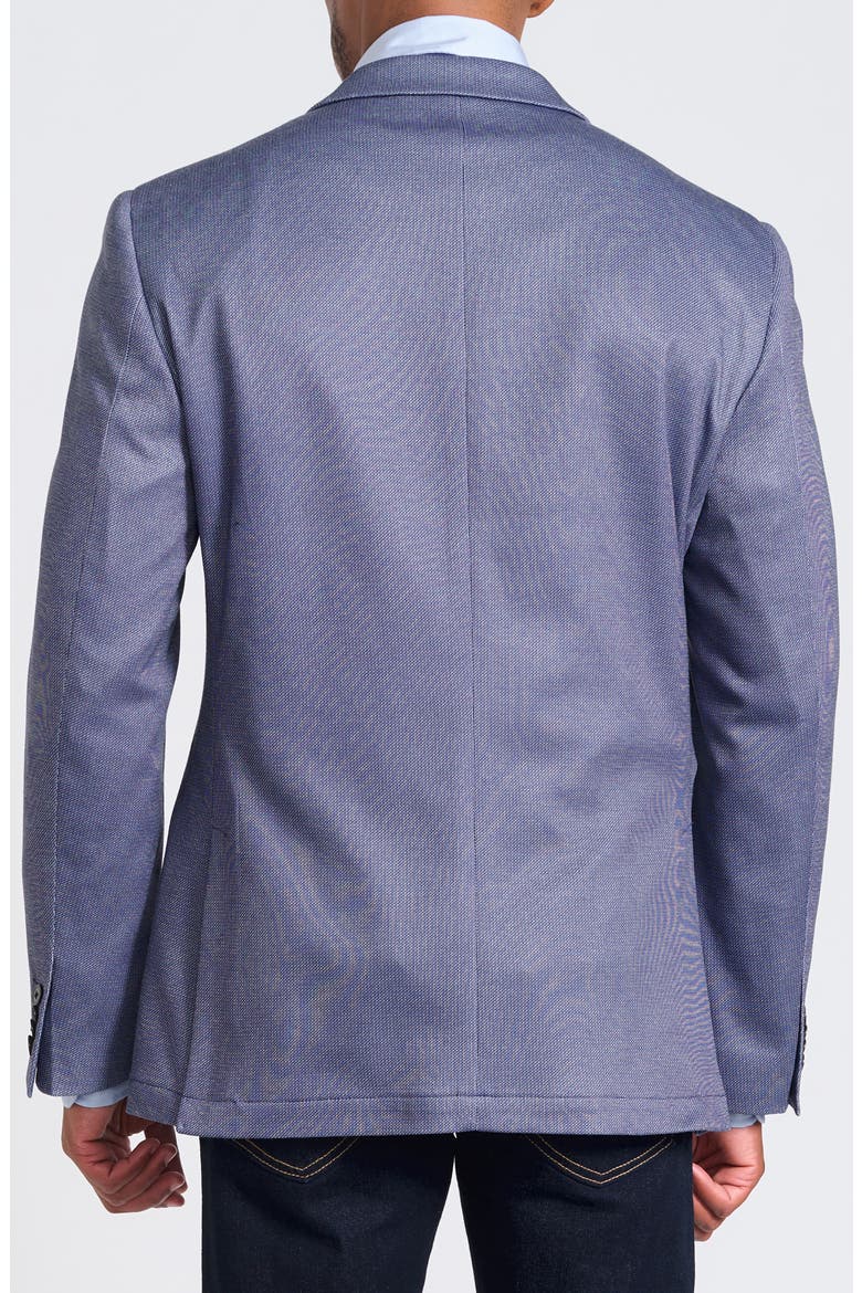 Blue Knit Blazer, Alternate, color, BLUE