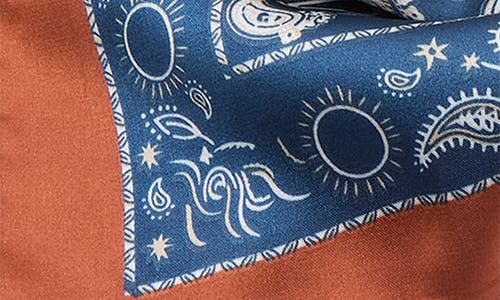 Lele Sadoughi Paisley Square Satin Scarf In Multi