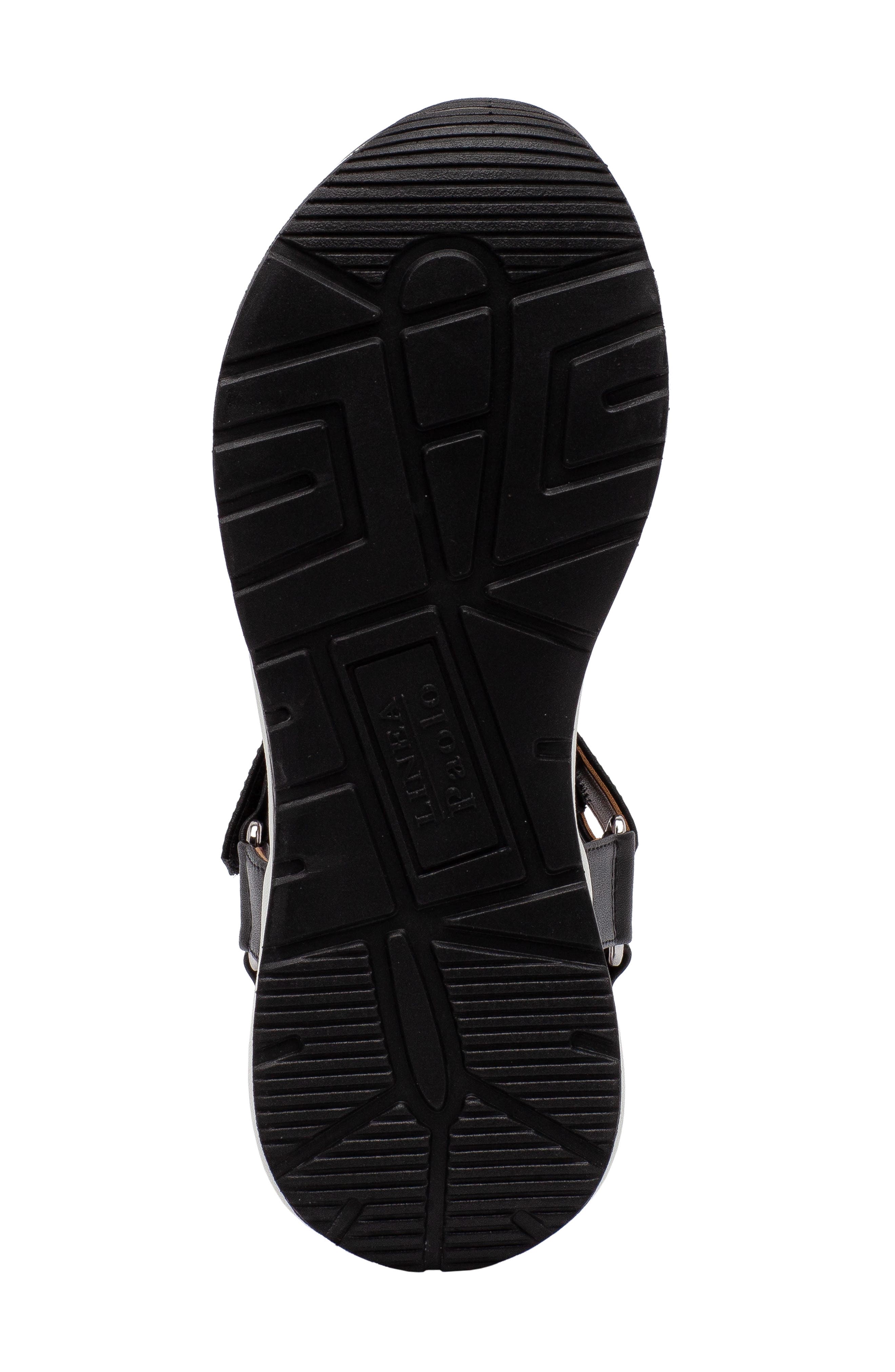 Linea Paolo Rio Sandal, Alternate, color, Black Leather