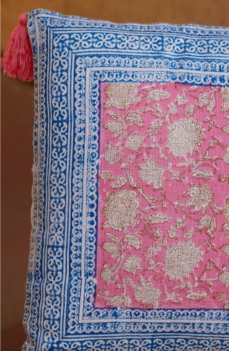 CQC LA MANA Quilt Bedding Set With 2 Shams, Alternate, color, White, Pink