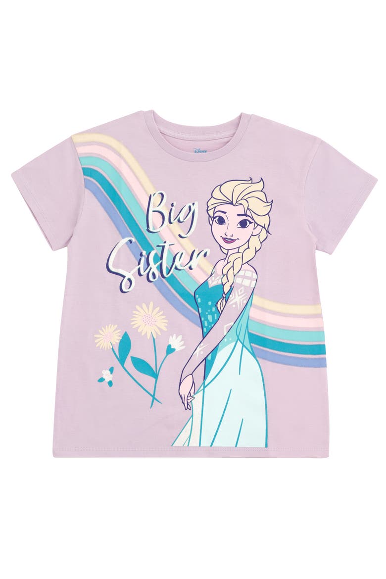 Frozen Short Sleeve T-Shirt, Main, color, Lilac Elsa