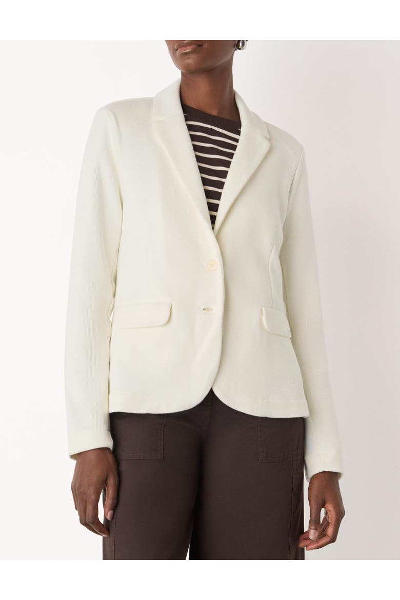 Slim Jersey Blazer, Alternate, color, Ivory