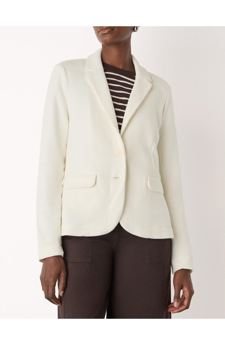 Whistles Slim Jersey Blazer, Alternate, color, Ivory