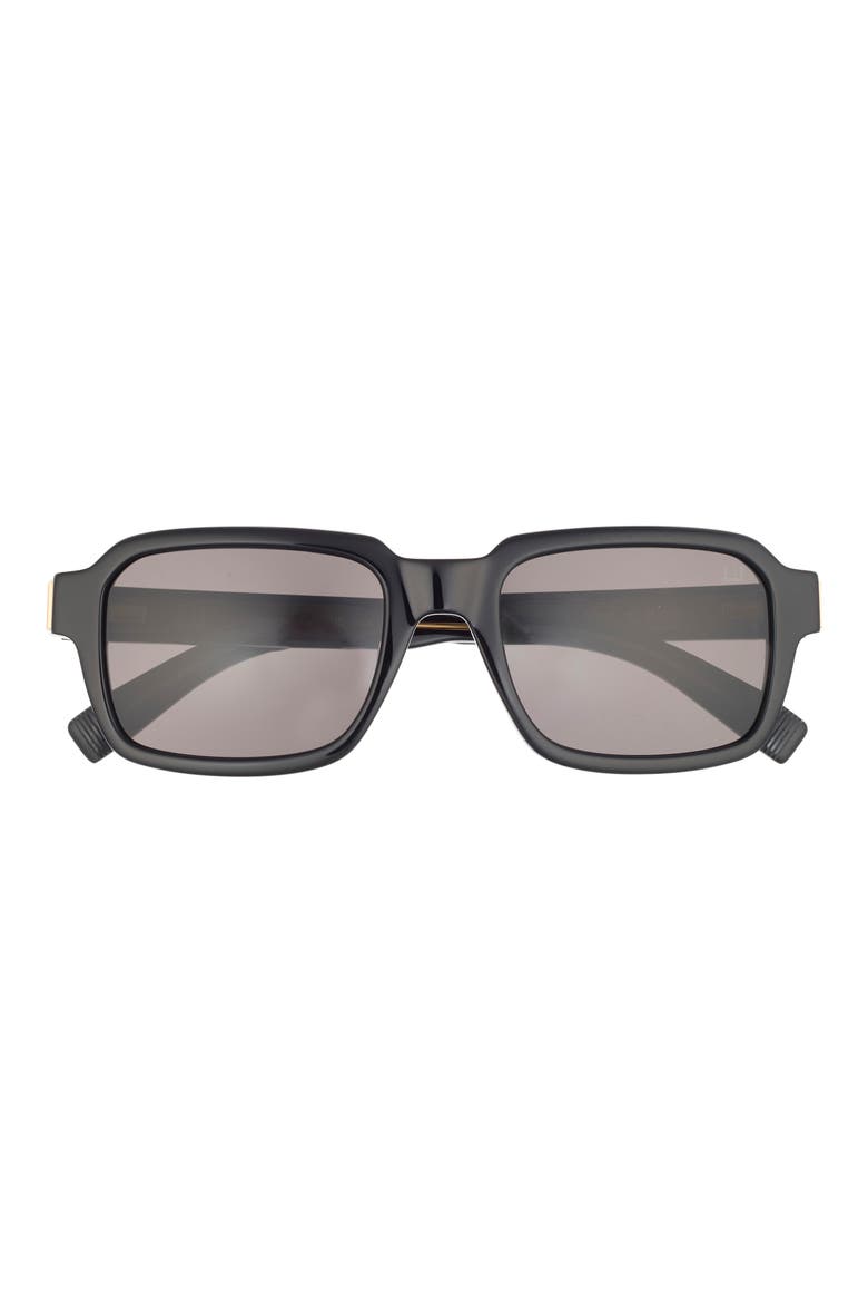 54mm Rectangular Sunglasses, Main, color, BLACK BLACK GREY