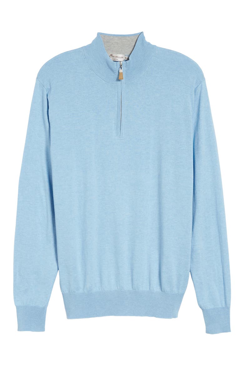 Crown Soft Quarter-Zip Pullover, Alternate, color, TAR HEEL BLUE