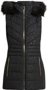MICHAEL Michael Kors Faux Fur Trim Quilted Vest