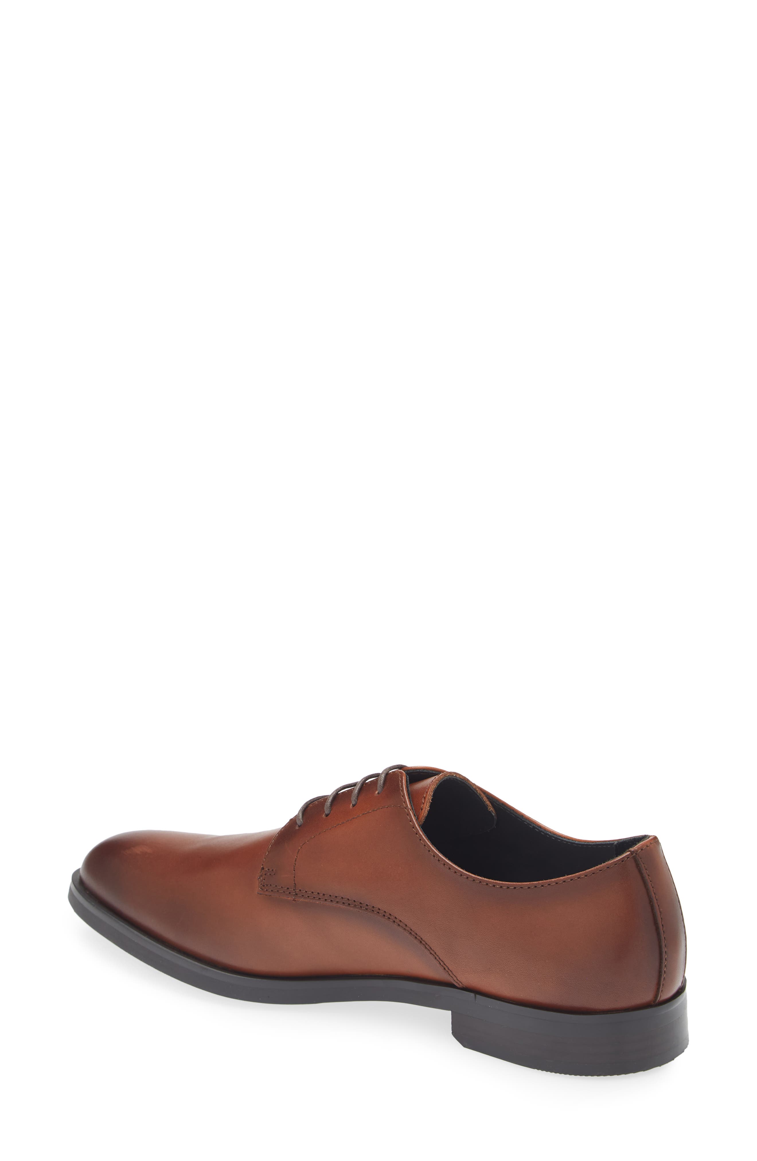 Emmett Plain Toe Derby, Alternate, color, BROWN OCHRE