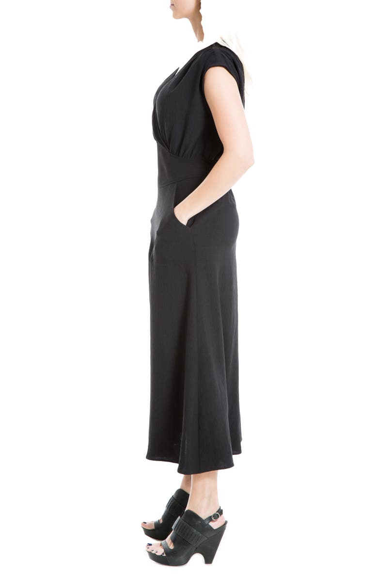 MAX STUDIO Cap Sleeve Pocket Midi Dress, Alternate, color,
