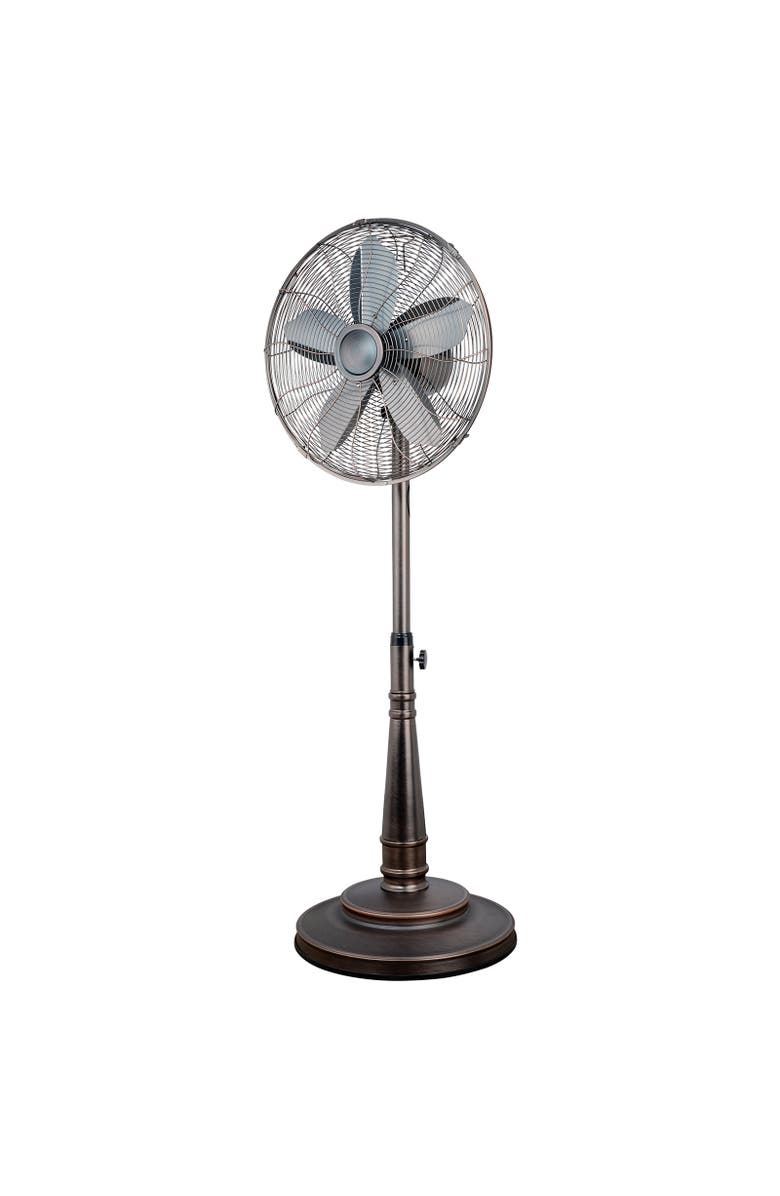 Optimus 16 Inch Retro Oscillating Stand Fan with Oil Rubbed Bronze Finish, Main, color, Bronze