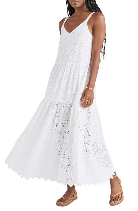 Wynona Eyelet Cotton Midi Dress