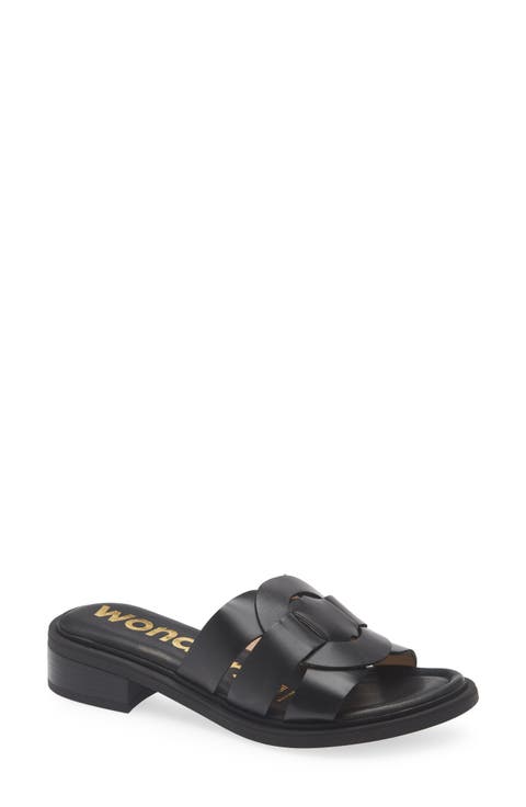 Leather Slide Sandal (Women)