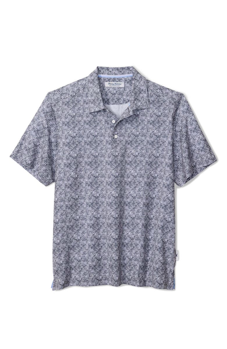 Tommy Bahama Bahama Coast Flora Tiles IslandZone<sup>®</sup> Polo, Main, color, Dusk