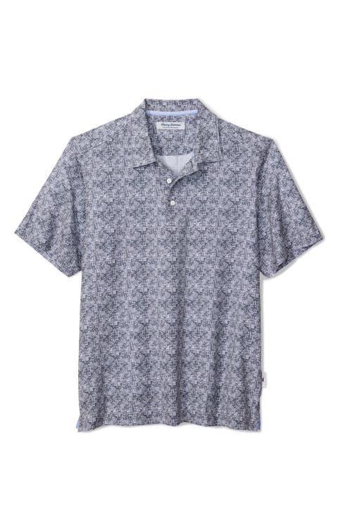 Bahama Coast Flora Tiles IslandZone® Polo (Big & Tall)