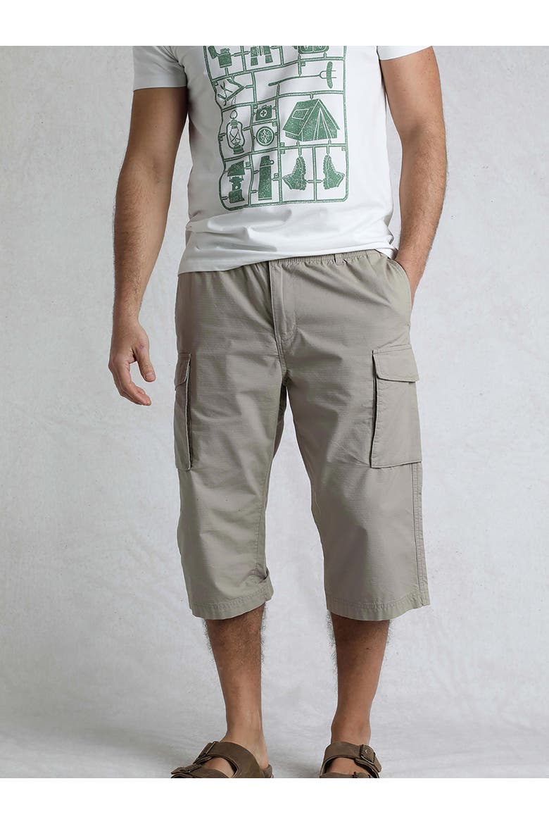Summersville 3/4 Length Cargo Trousers, Main, color, Flint Stone
