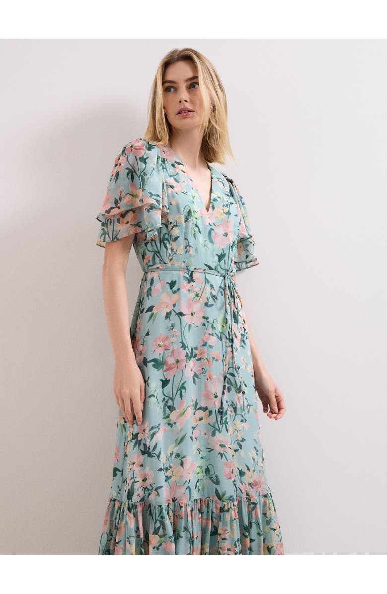 Phase Eight Violet V-Neck Maxi Dress, Alternate, color, Multi