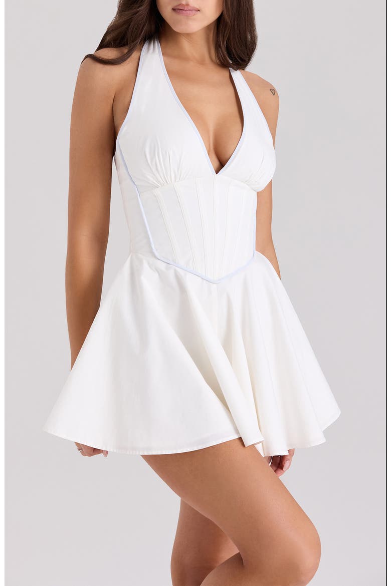 Eleanor Halter Romper, Alternate, color, CLOUD DANCER