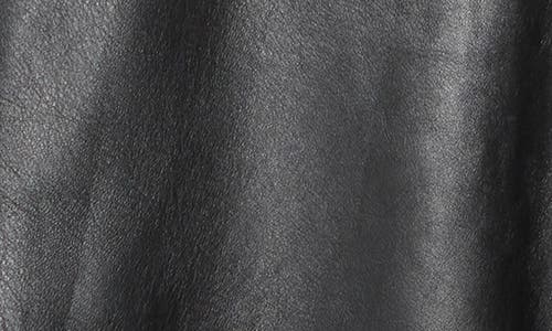 John Varvatos Finn Leather Shirt Jacket In Black