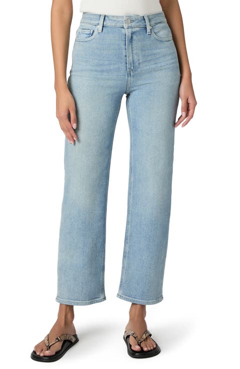 Stevie High Waist Ankle Straight Leg Jeans (Lisbon Light)