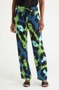 Diane von Furstenberg Diane Wide Leg Stretch Silk Pants