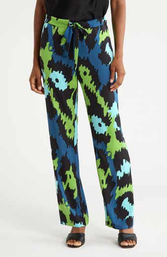 Diane Wide Leg Stretch Silk Pants