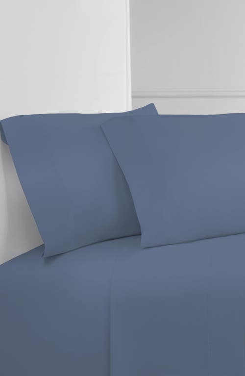 Melange Home Pleat Detail 400 Thread Count Sheet Set With Bonus Pillowcases In Blue