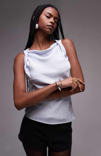 Topshop Twist Strap Sleeveless Top
