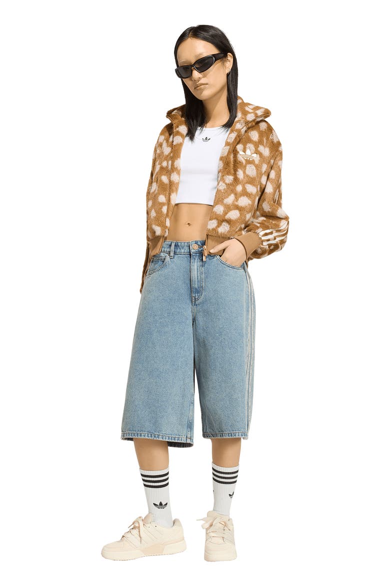 Faux Fur Bomber Jacket, Alternate, color, BROWN DESERT