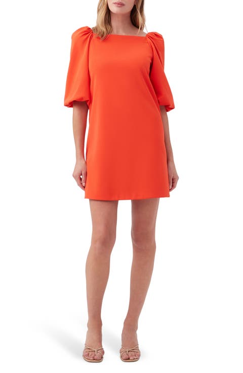 Symphone Puff Sleeve Shift Dress