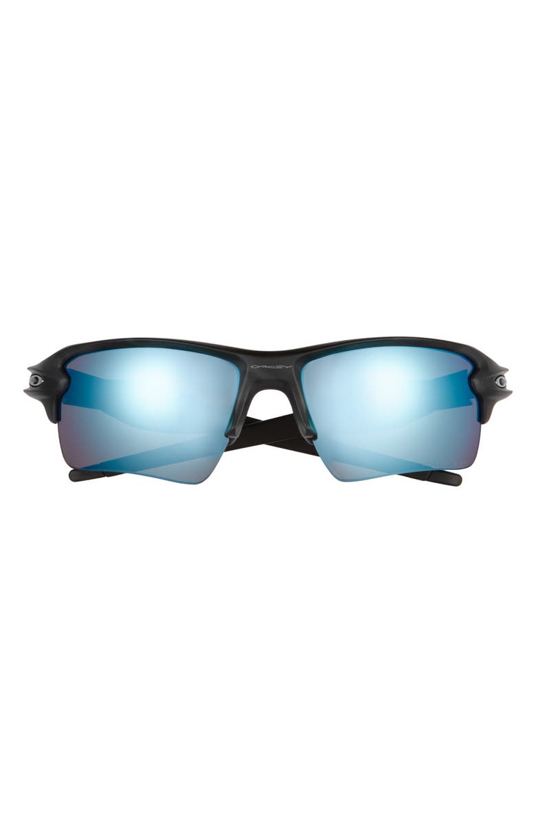 Oakley Flak<sup>®</sup> 2.0 XL 59mm Polarized Rectangular Sunglasses, Main, color, Matte Black Camo/ Deep Water