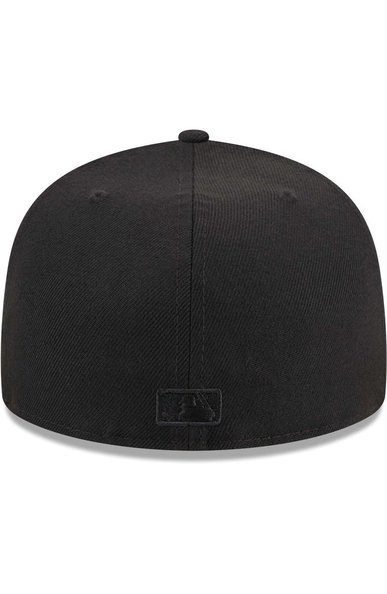 New Era Men's New Era  Black Oakland Athletics Tonal Flag 59FIFTY Fitted Hat, Alternate, color, 