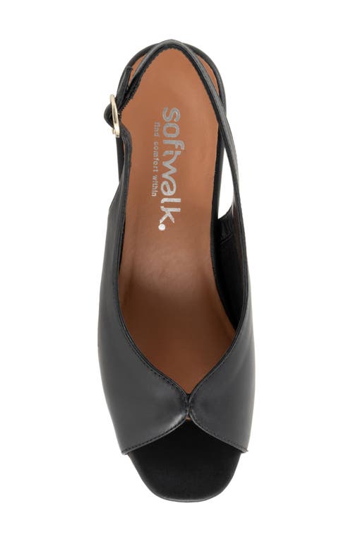 Softwalk ® Lakewood Slingback Sandal In Black