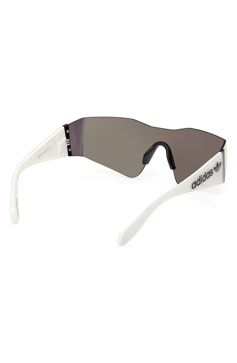 adidas Shield Sunglasses, Alternate, color, Matte Black / Brown Mirror