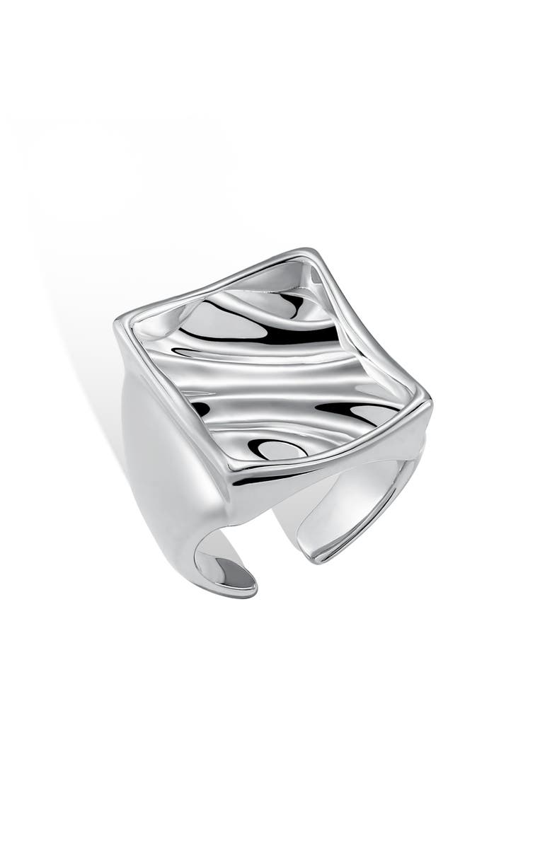 RETRO CHIC Tidal Glow Ring, Alternate, color, Silver