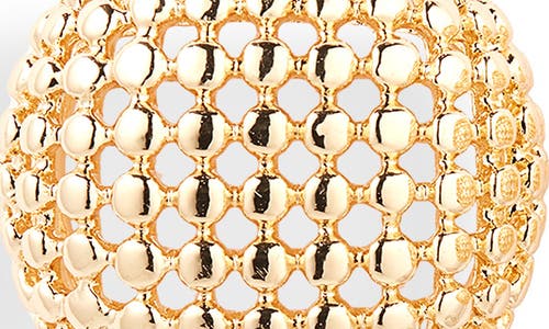 Tasha Set Of 2 Dotted Dome Stud Earrings In Gold/silver