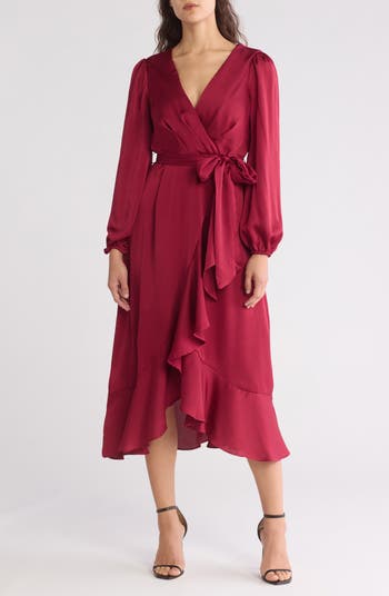 HOT Ladies Dresses Sleeve Midi Dress Tahari Long Sleeve Dress