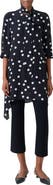 Akris punto Polka Dot Asymmetric Silk Tunic