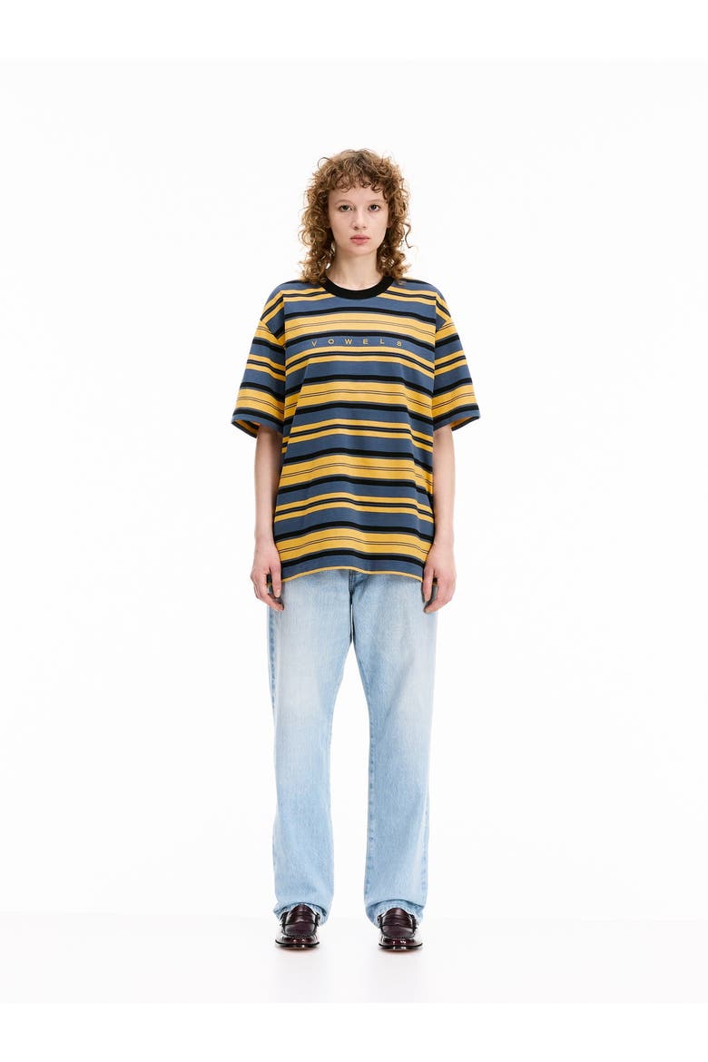 Short Sleeve Stripe Tee, Alternate, color, Black