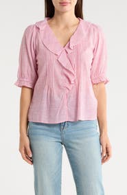 Trove New York Ruffled Button-Up Shirt